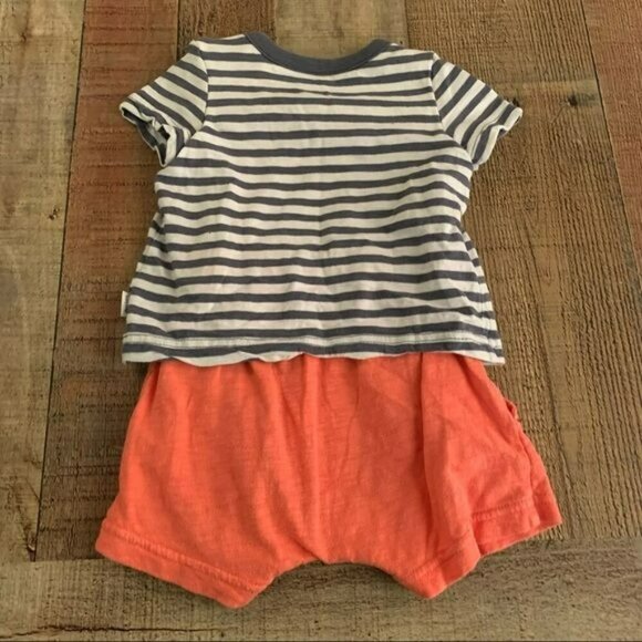 Gap baby boys size 6-12M one piece romper short sleeve shorts - Picture 5 of 7
